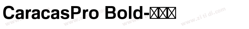 CaracasPro Bold字体转换